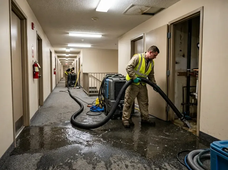 multi-unit-apartment-hallway-f-005 — frequently asked questions, Emergency Burst Pipe Water Extraction & Removal in Lapel, IN